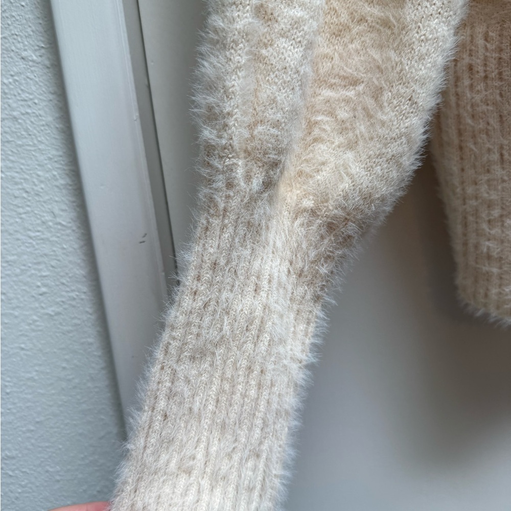 NWT Listicle Cream & Gold Crew Neck Sweater with Sequin Accents- GORGEOUS & SOFT - Picture 12 of 15